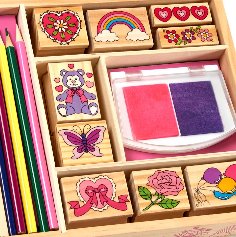 Melissa & Doug Wooden Stamp Set Friendship