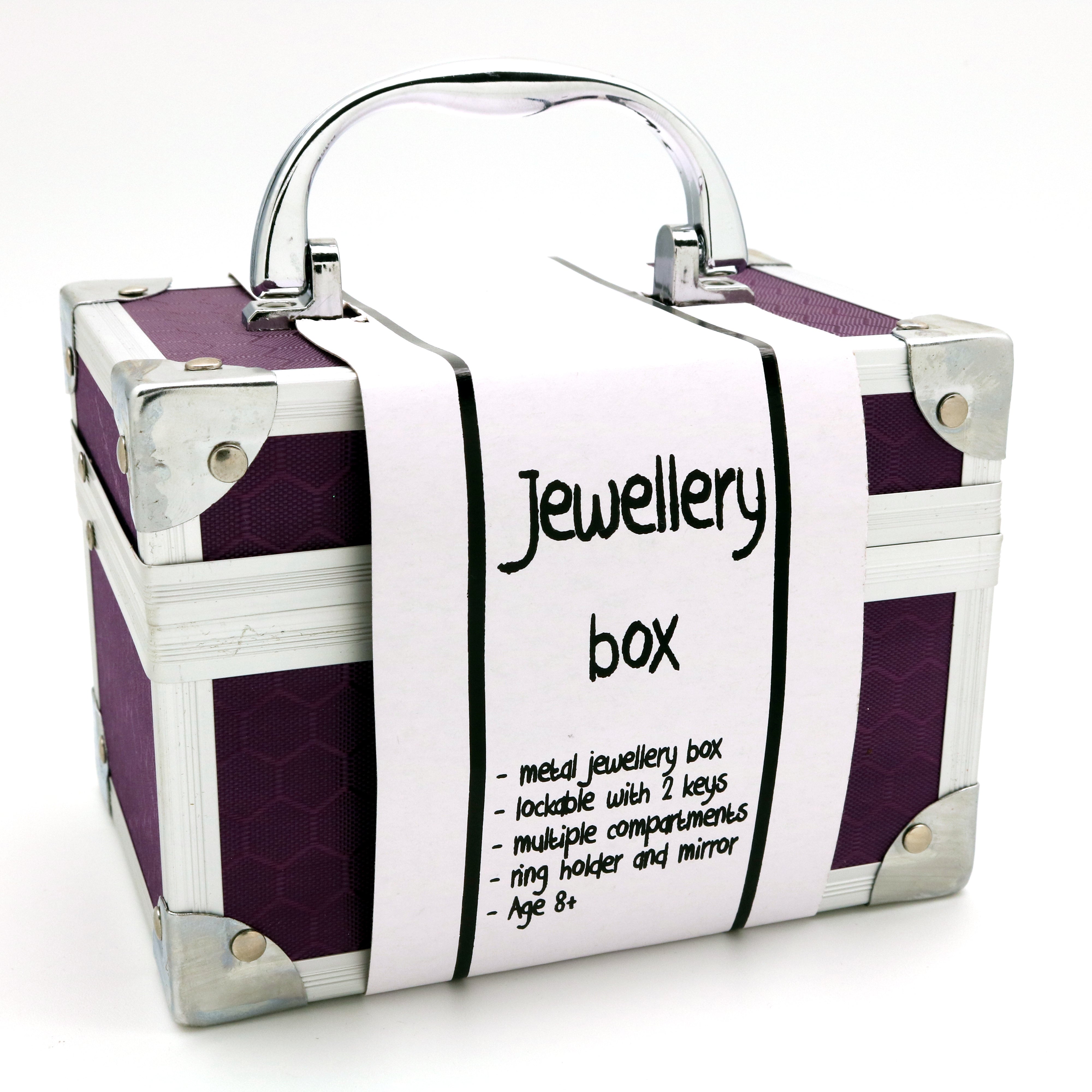 Metal Jewellery Box Medium Assorted Styles