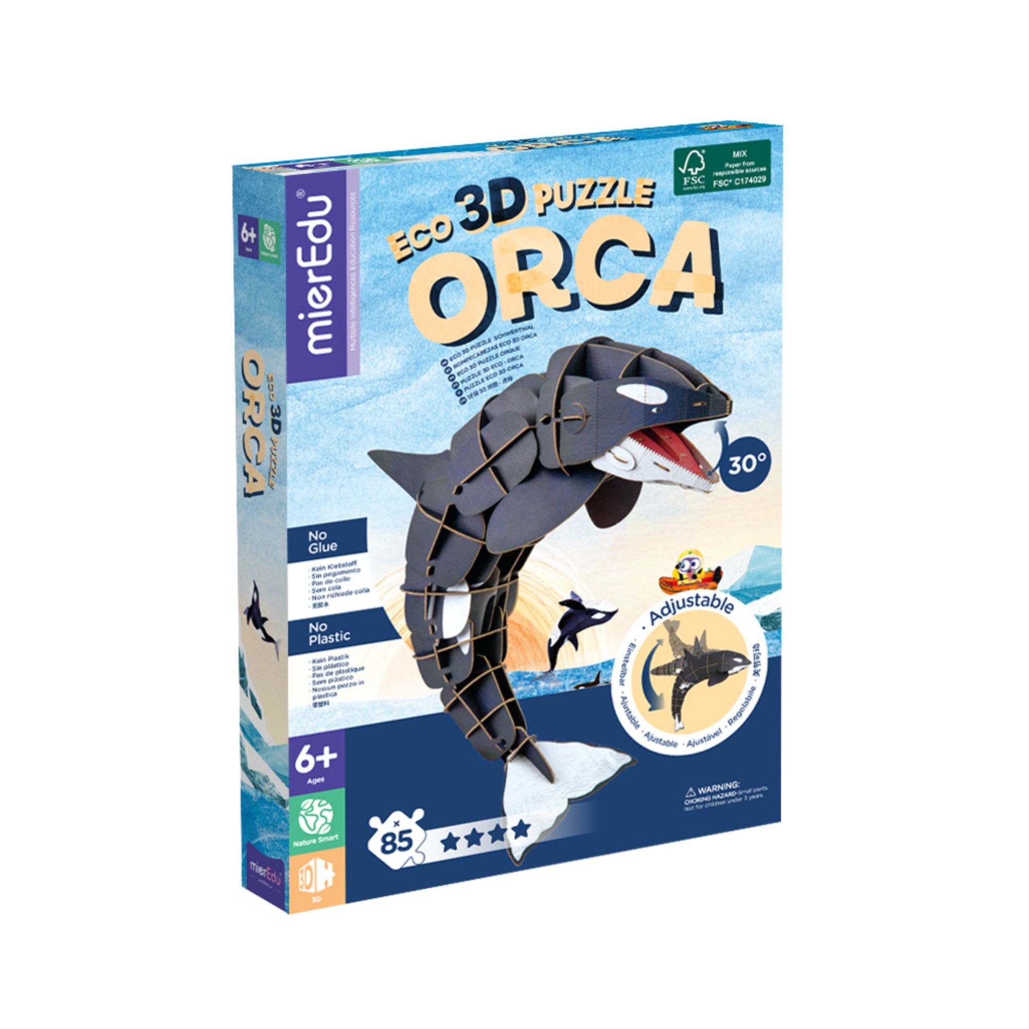 MierEdu Eco 3D Puzzle - Orca