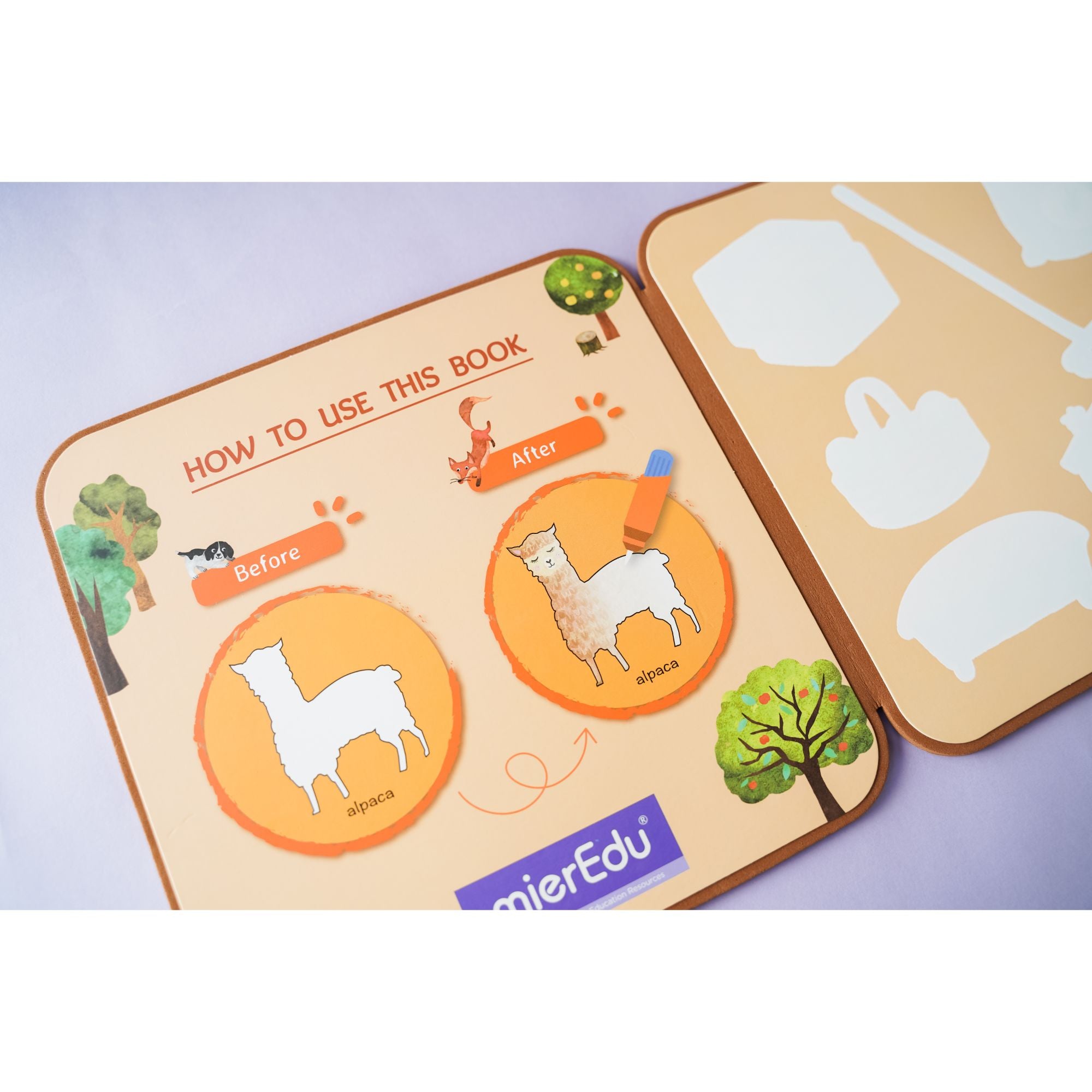 MierEdu Farm Animals Magic Water Doodle Book