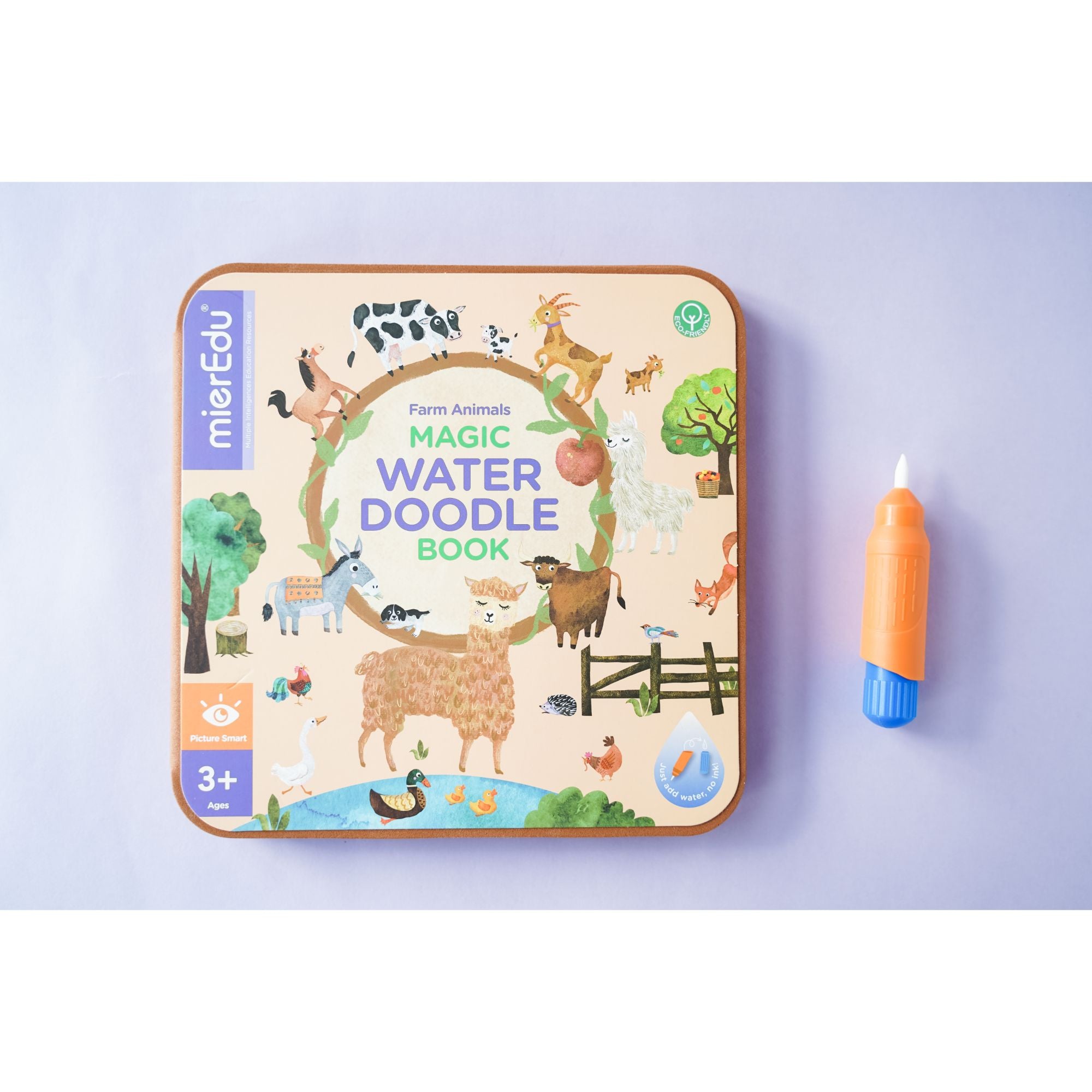 MierEdu Farm Animals Magic Water Doodle Book