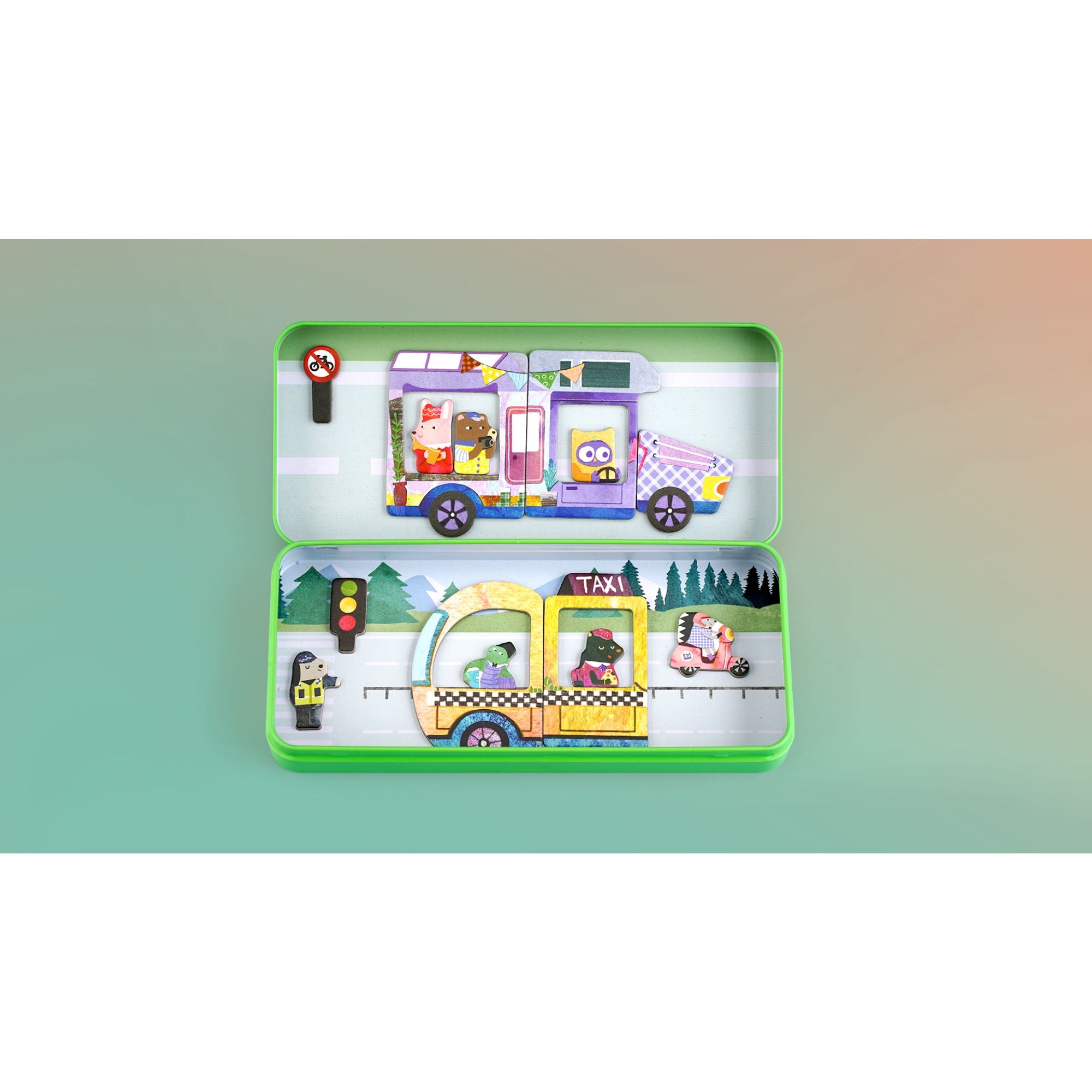 MierEdu Magnetic Puzzle Box Cars