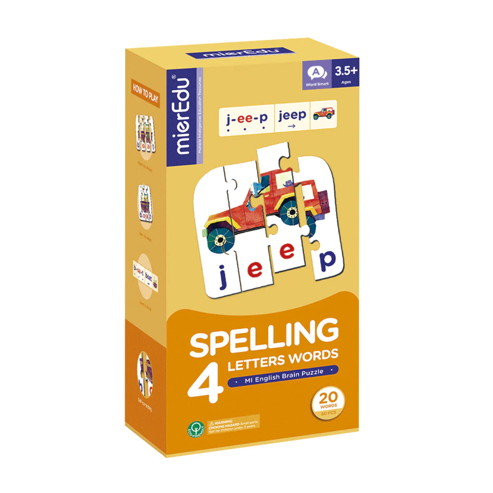 MierEdu Spelling 4 Letters Words Puzzle