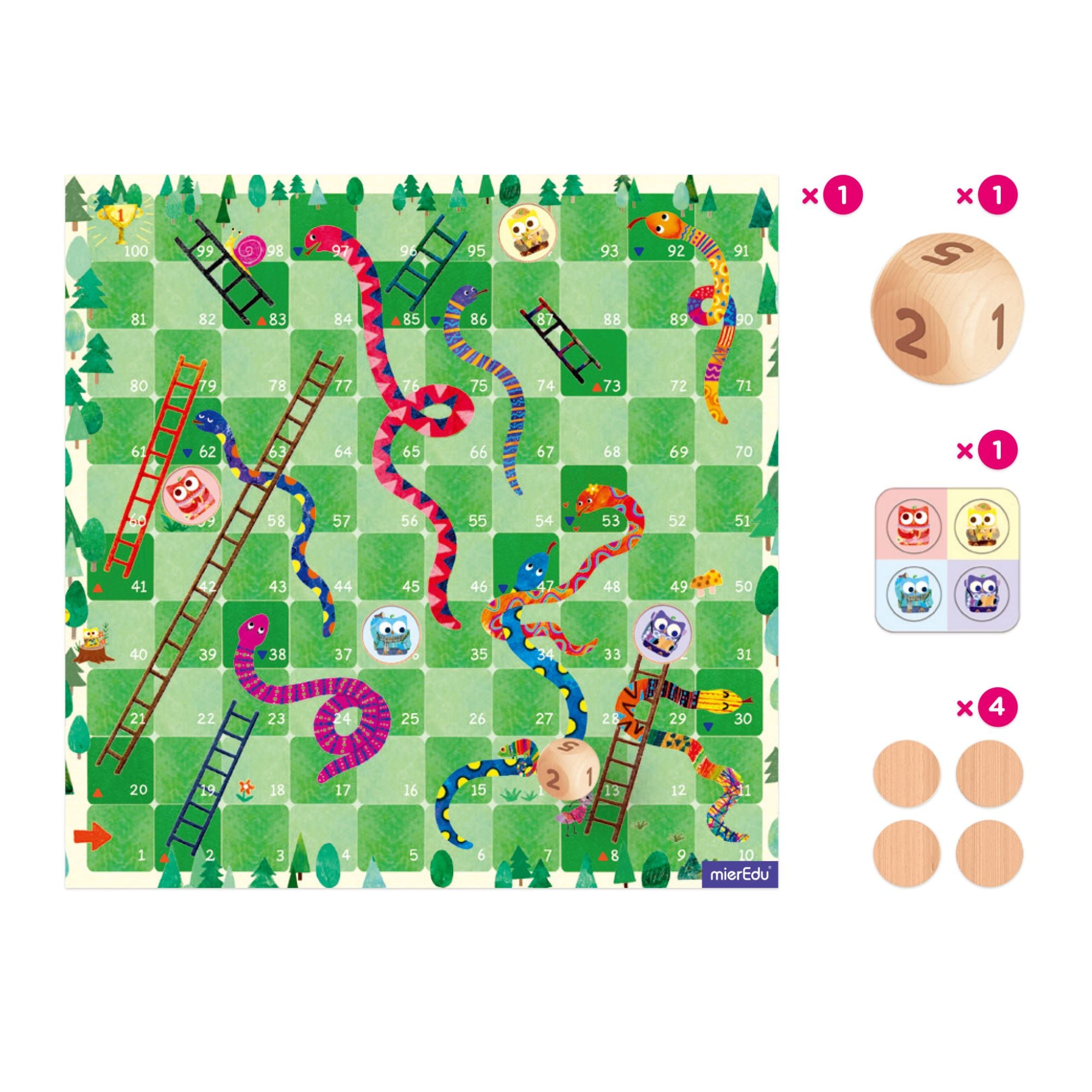 MierEdu Travel Games - Snake And Ladder
