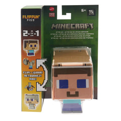 Minecraft Flippin' Figs - Steve + Steve In Iron Armor