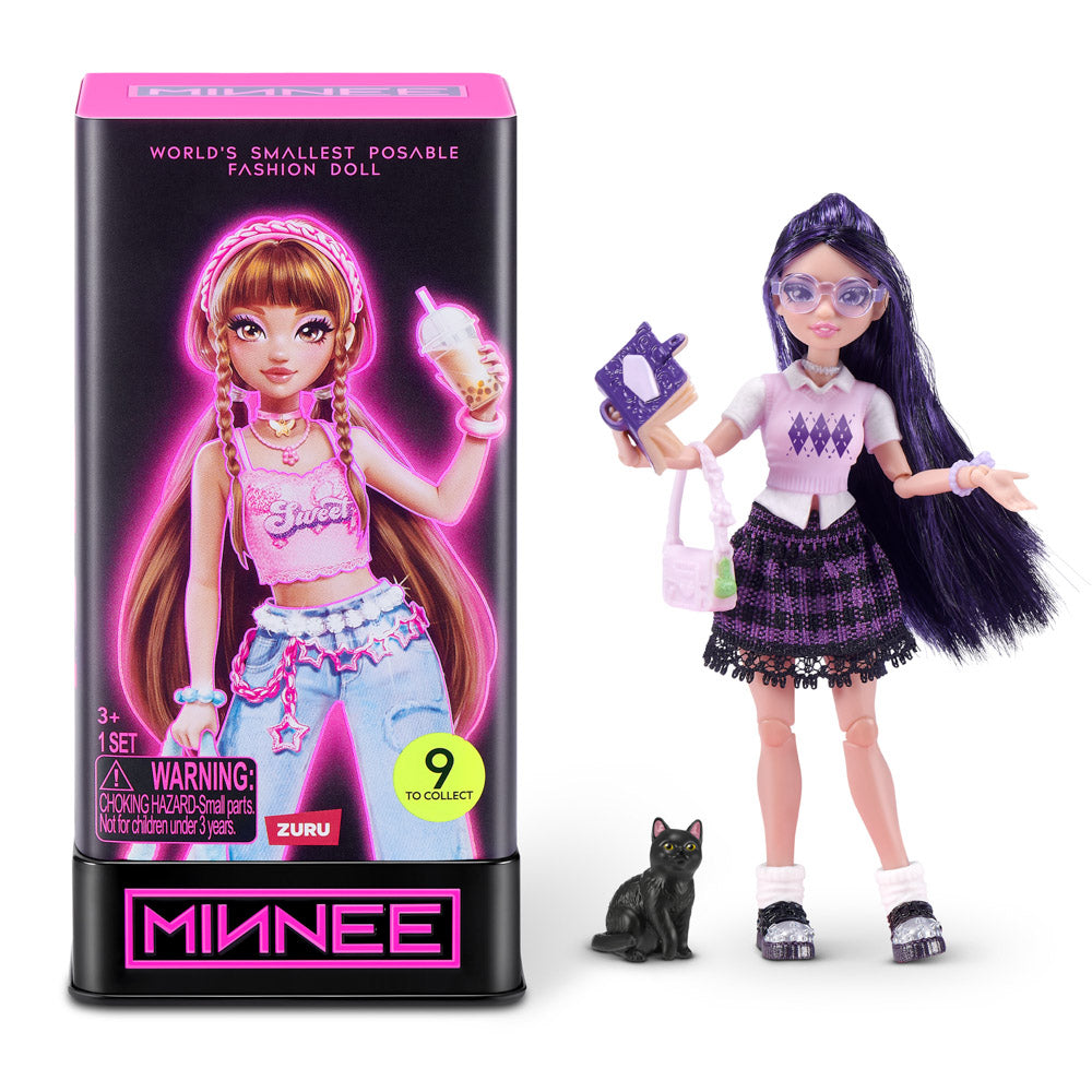 MINNEE Fashion Doll Blind Box by Starbox, black cat