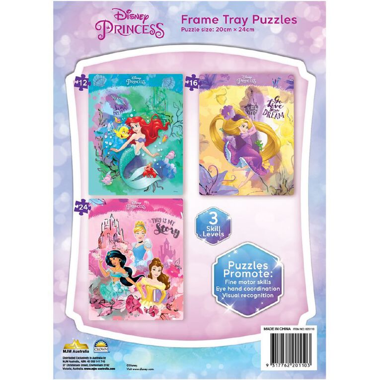 MJM Licensed Puzzle Princess 3Pk - Toyworld NZ