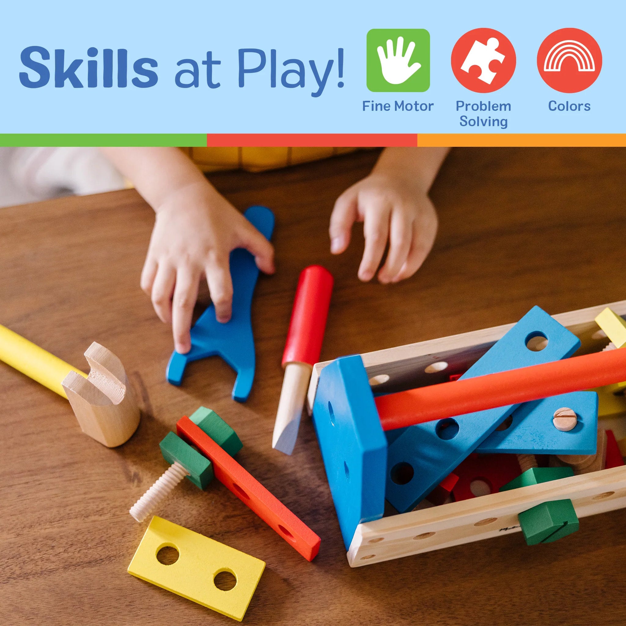 Melissa & Doug Take-Along Wooden Tool Kit