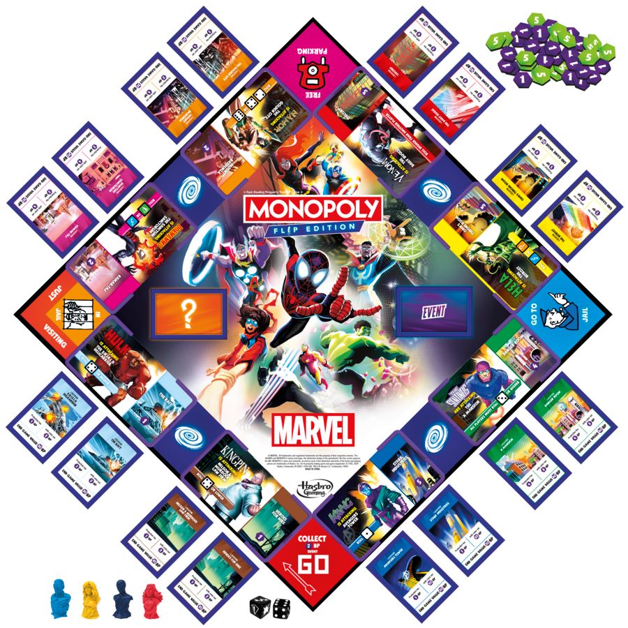 Monopoly Flip Edition: Marvel