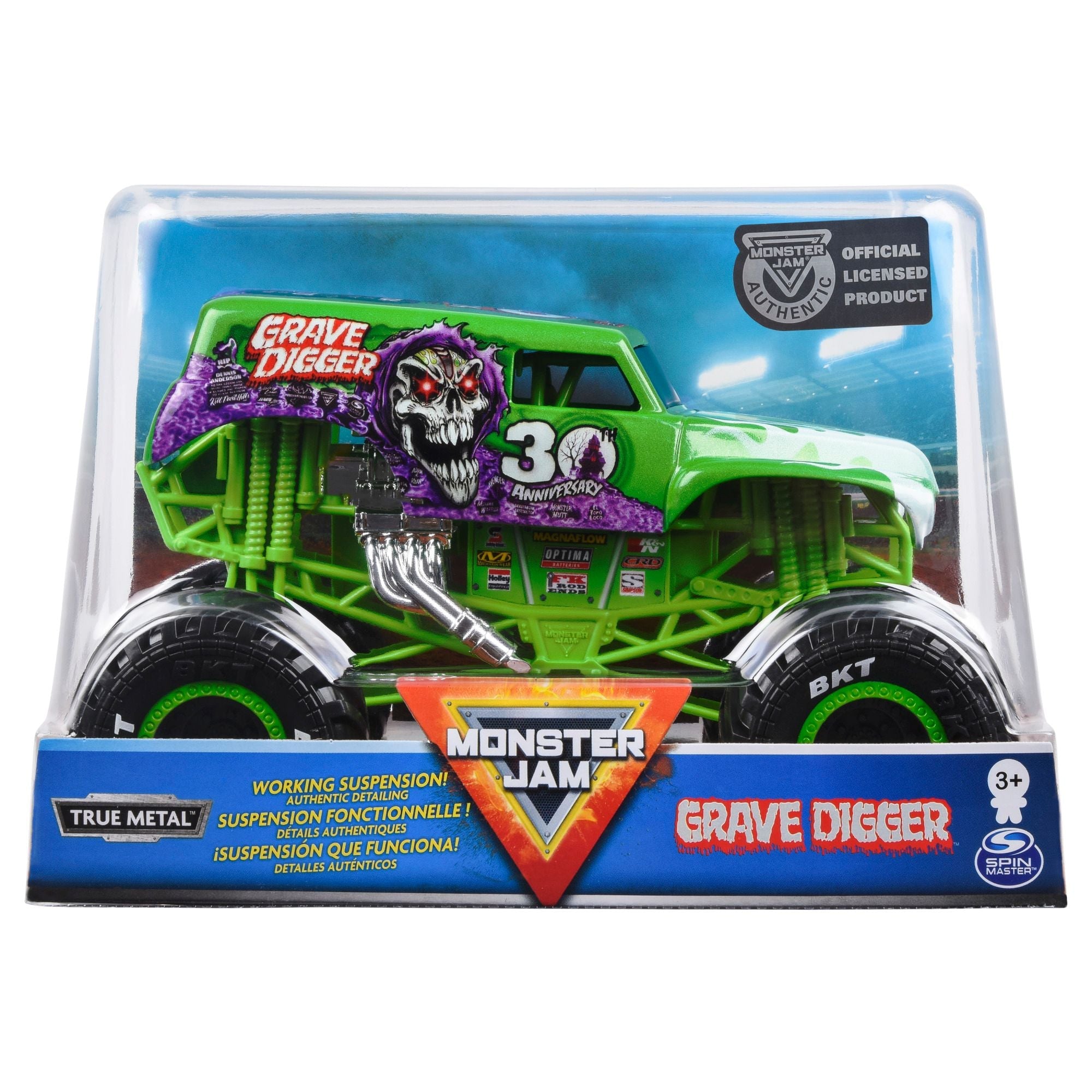 Monster Jam 1:24 Collector Die Cast Grave Digger 30Th Anniversary