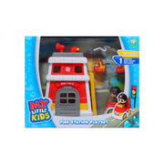 My Little Kids Fire Station Playset