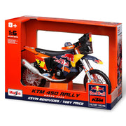 Maisto 16 Red Bull KTM 450 Rally Dakar Motorbike Motorcycle #8 Toby Price  #Kevin Benavides, in packaging