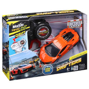 Red Orange Maisto Tech remote controlled 1:43 Die-Cast Mini Metal Drifters Assorted Styles, in packaging