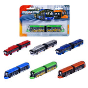 Majorette City Bus Man & Tram Assorted Style toys.