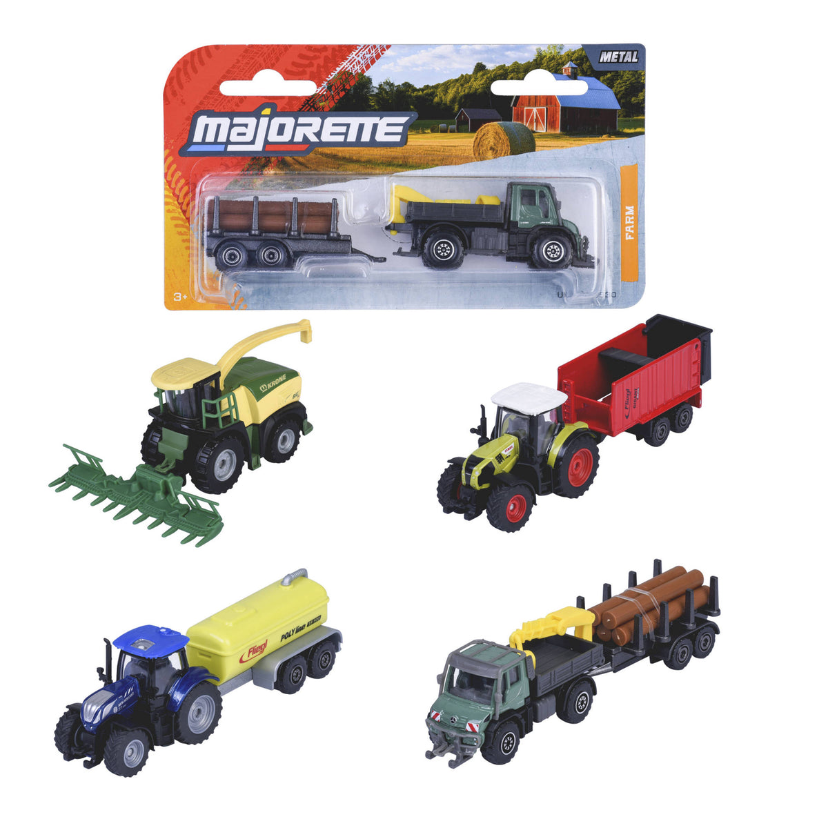 Majorette Farm Trailer toys tractors - Assorted Styles.