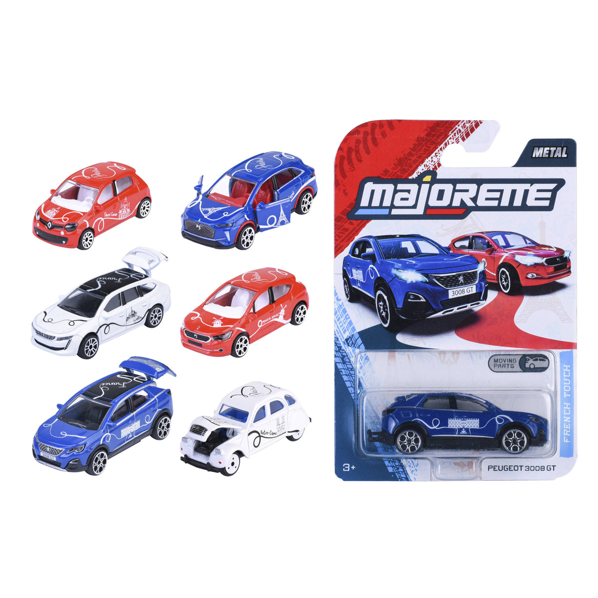 Majorette French Touch Premium Monuments toy cars - Assorted Styles.