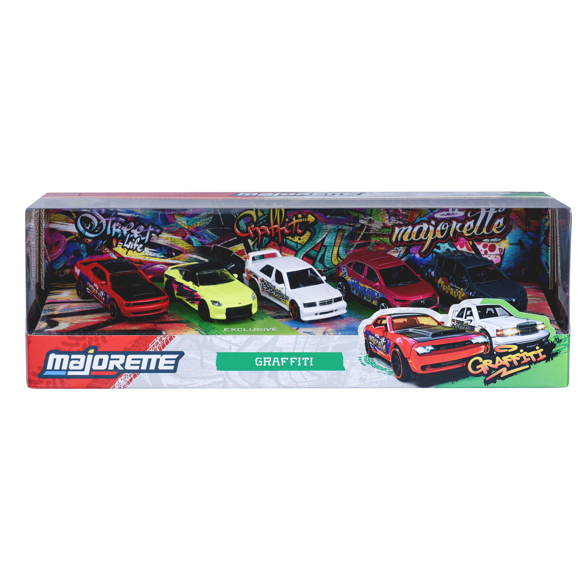 Majorette Graffiti 5-Pack of toy cars.