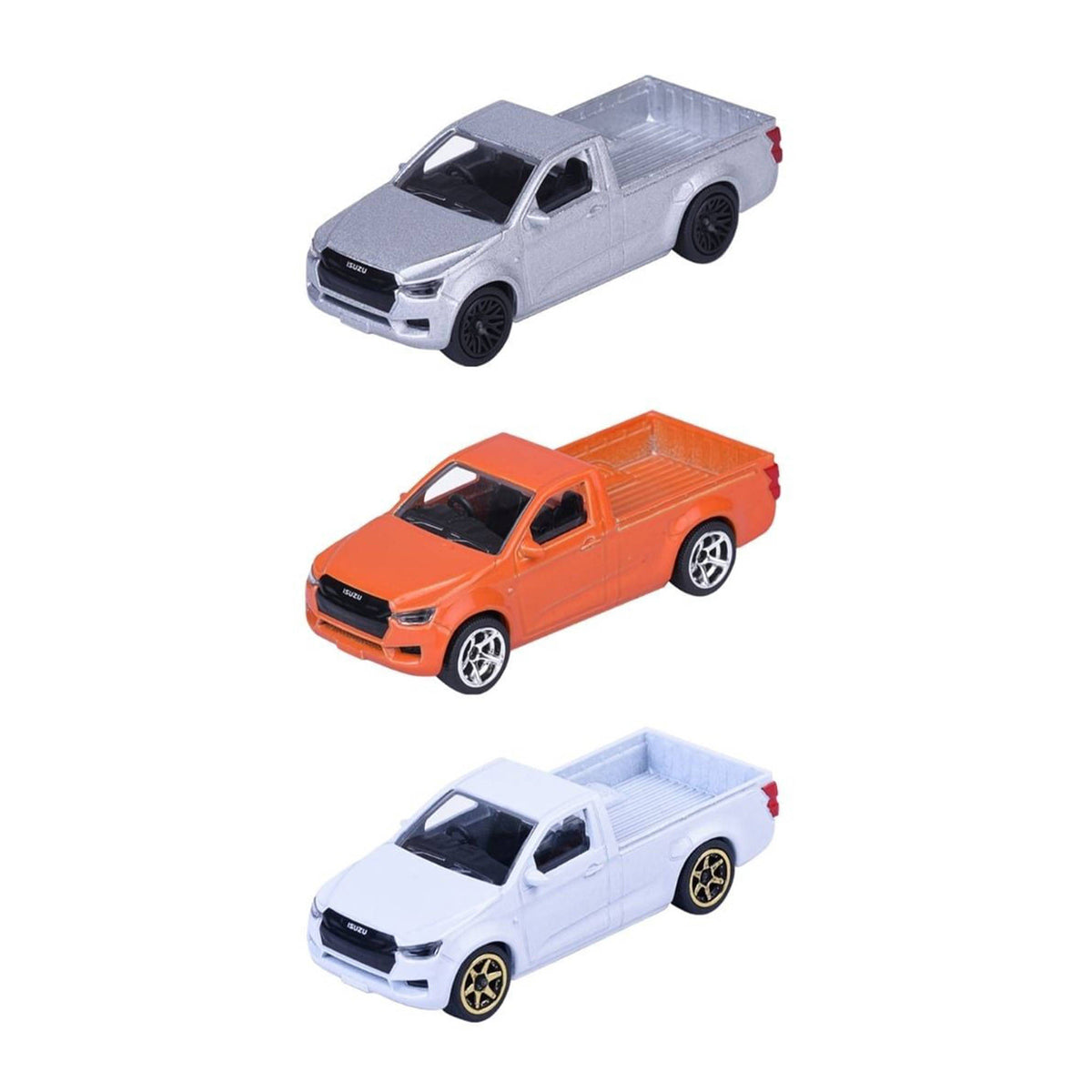 Majorette Isuzu D-Max Songkran toy cars with stickers - Assorted Styles.