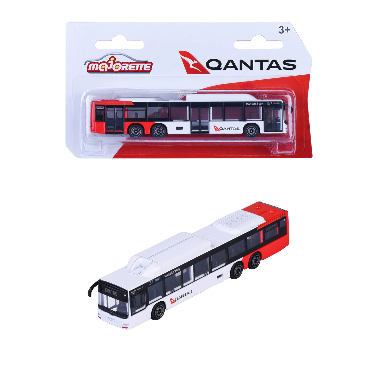 Majorette Qantas Coach Bus Die-Cast