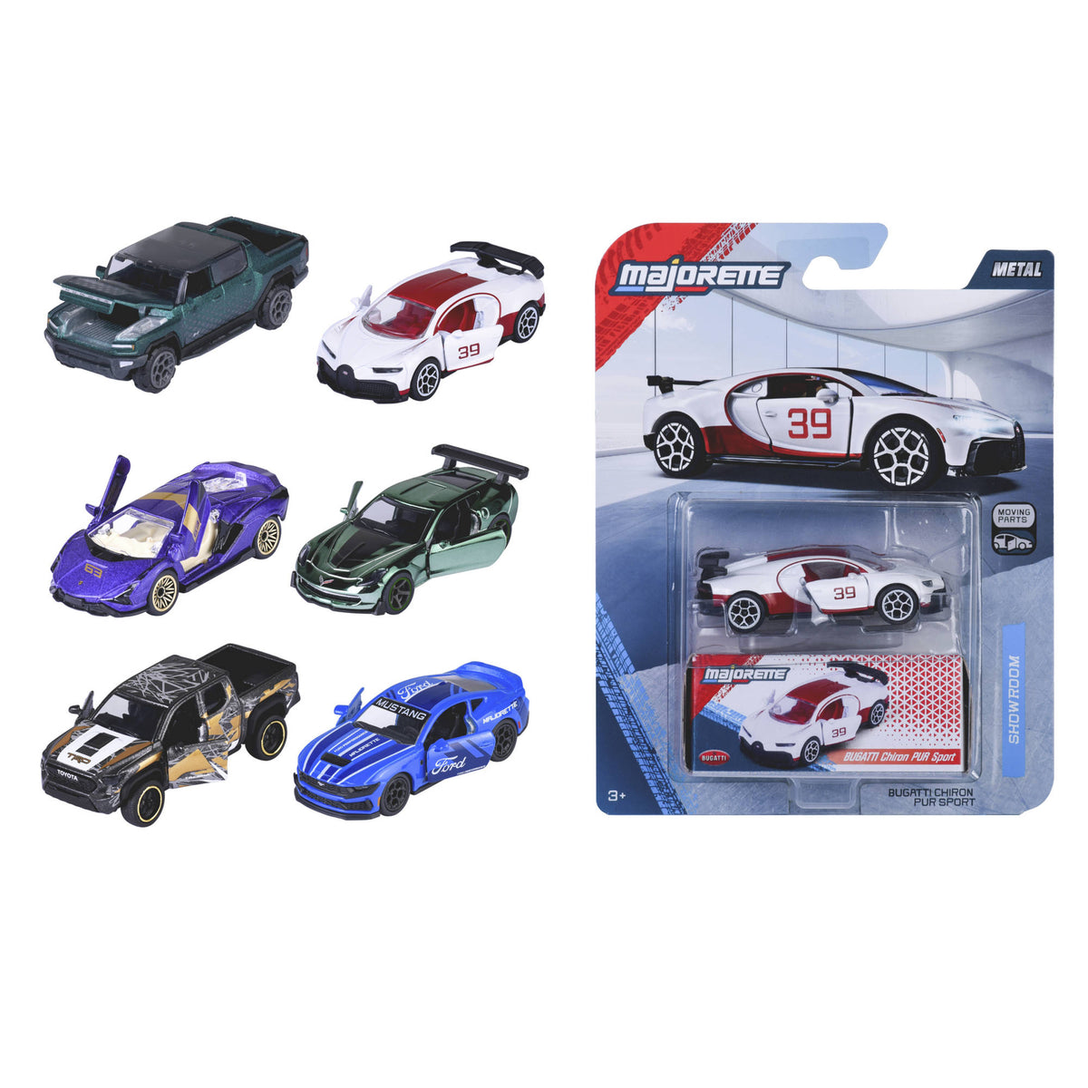 Majorette Showroom Deluxe Toy Cars - Assorted Styles.