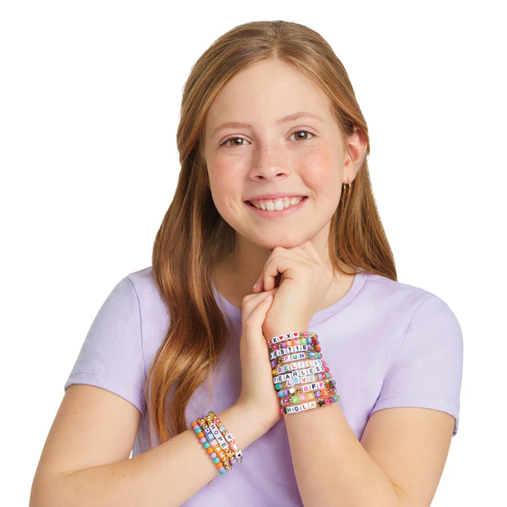 Make It Real Say Yes! Alphabet Bead Bracelet Set