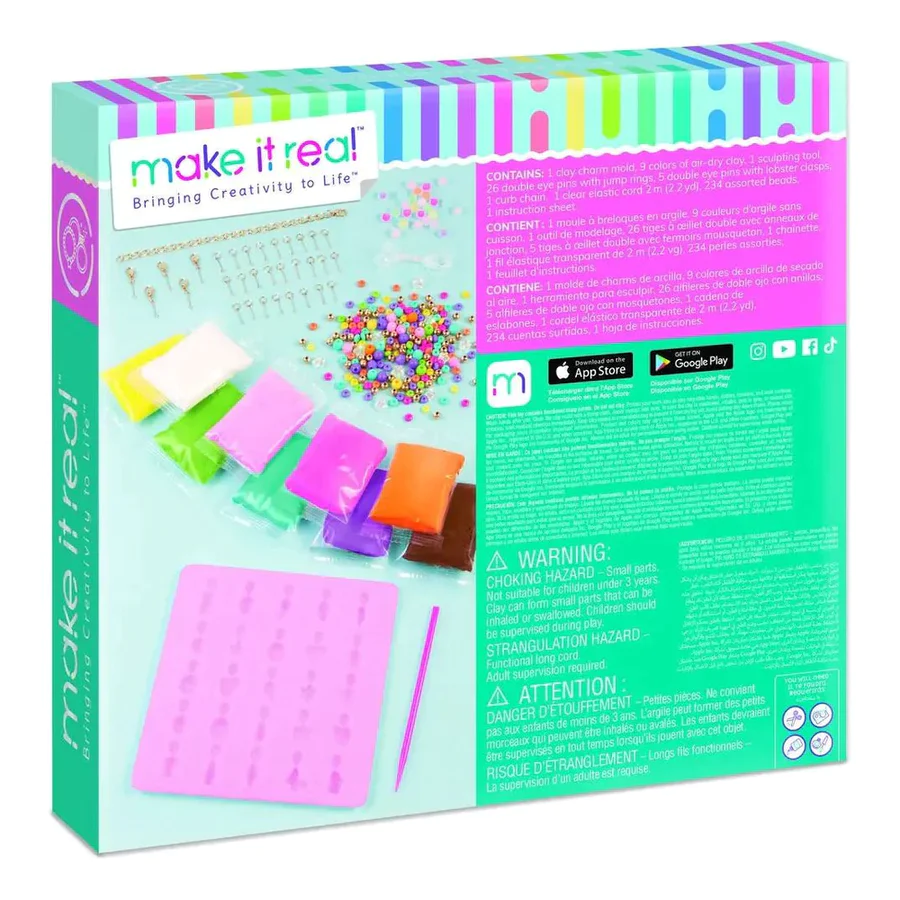 Make It Real Clay Charm Diy Jewelry Kit