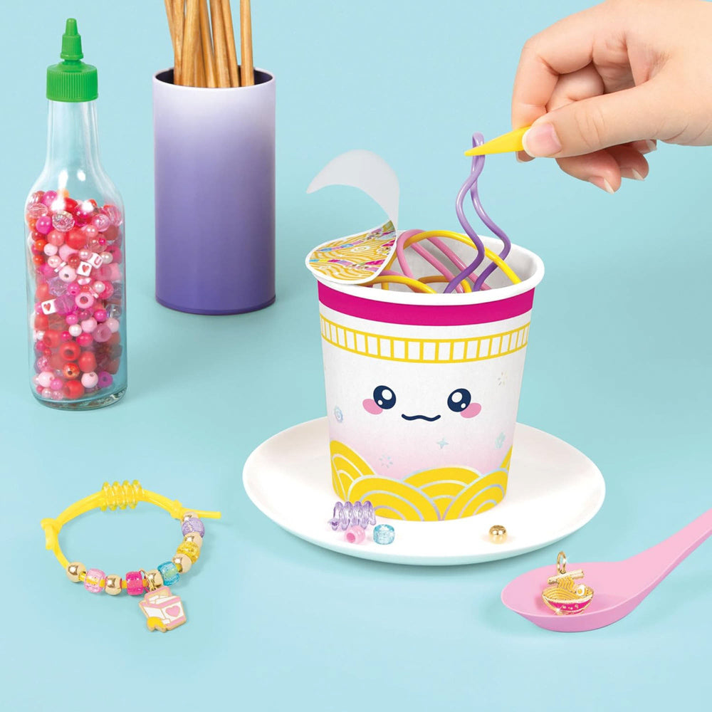 Ramen packaging for the Make It Real Knot Noodles Bracelet DIY Kit