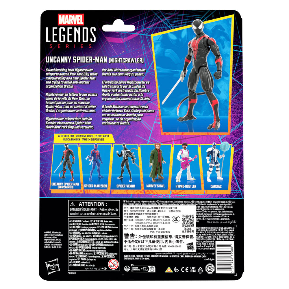 Marvel Legends Series Spider-Man Action Figure - Retro Uncanny Spider-Man (Nightcrawler)