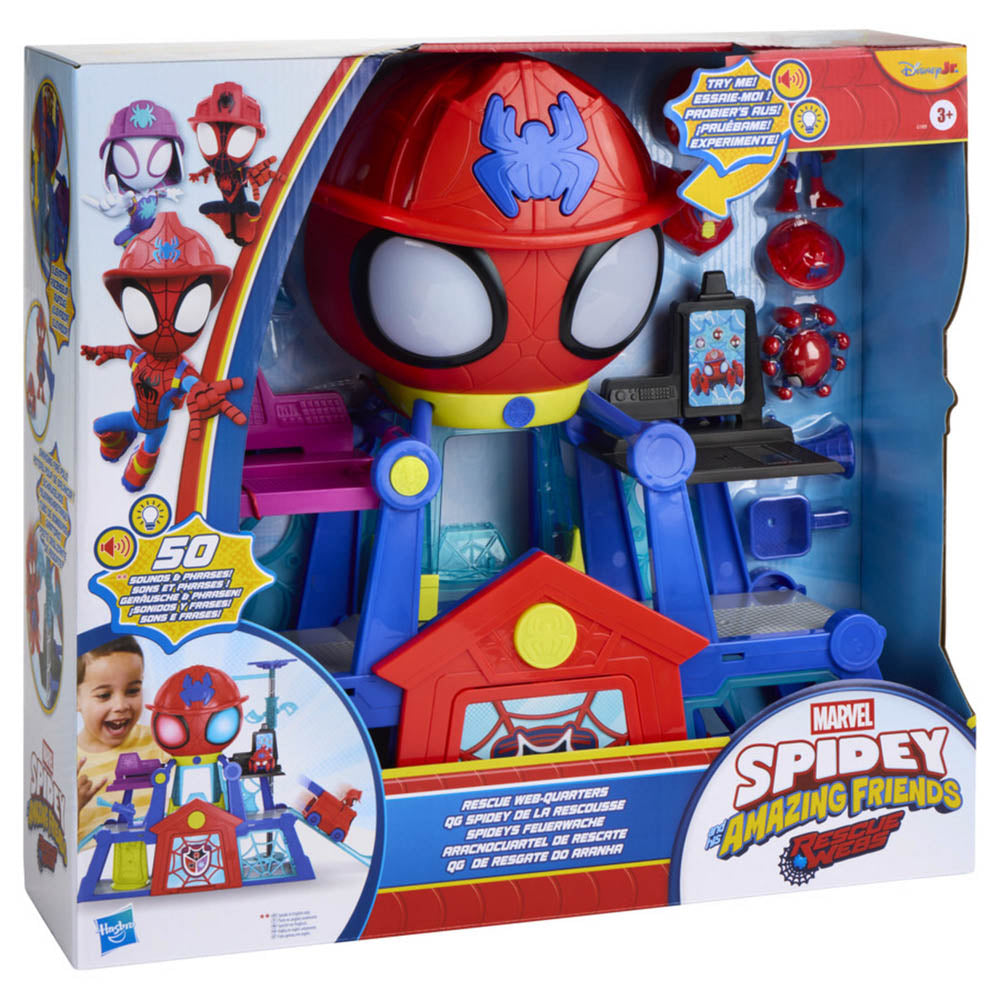 Marvel Spidey and His Amazing Friends Rescue-Webs & Web-Quarters Playset