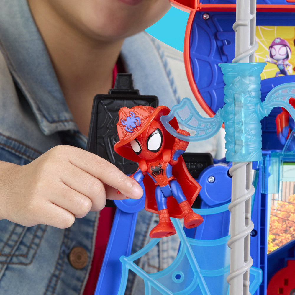 Marvel Spidey and His Amazing Friends Rescue-Webs & Web-Quarters Playset