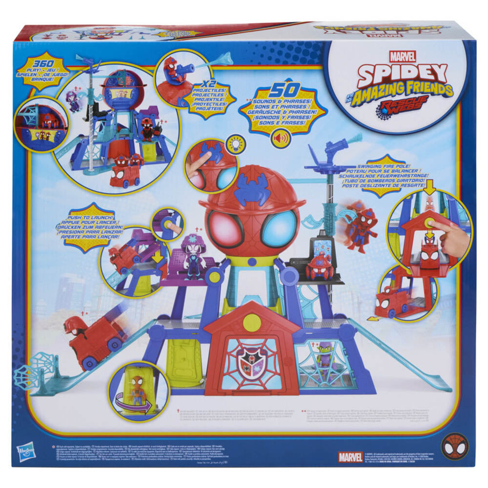 Marvel Spidey and His Amazing Friends Rescue-Webs & Web-Quarters Playset