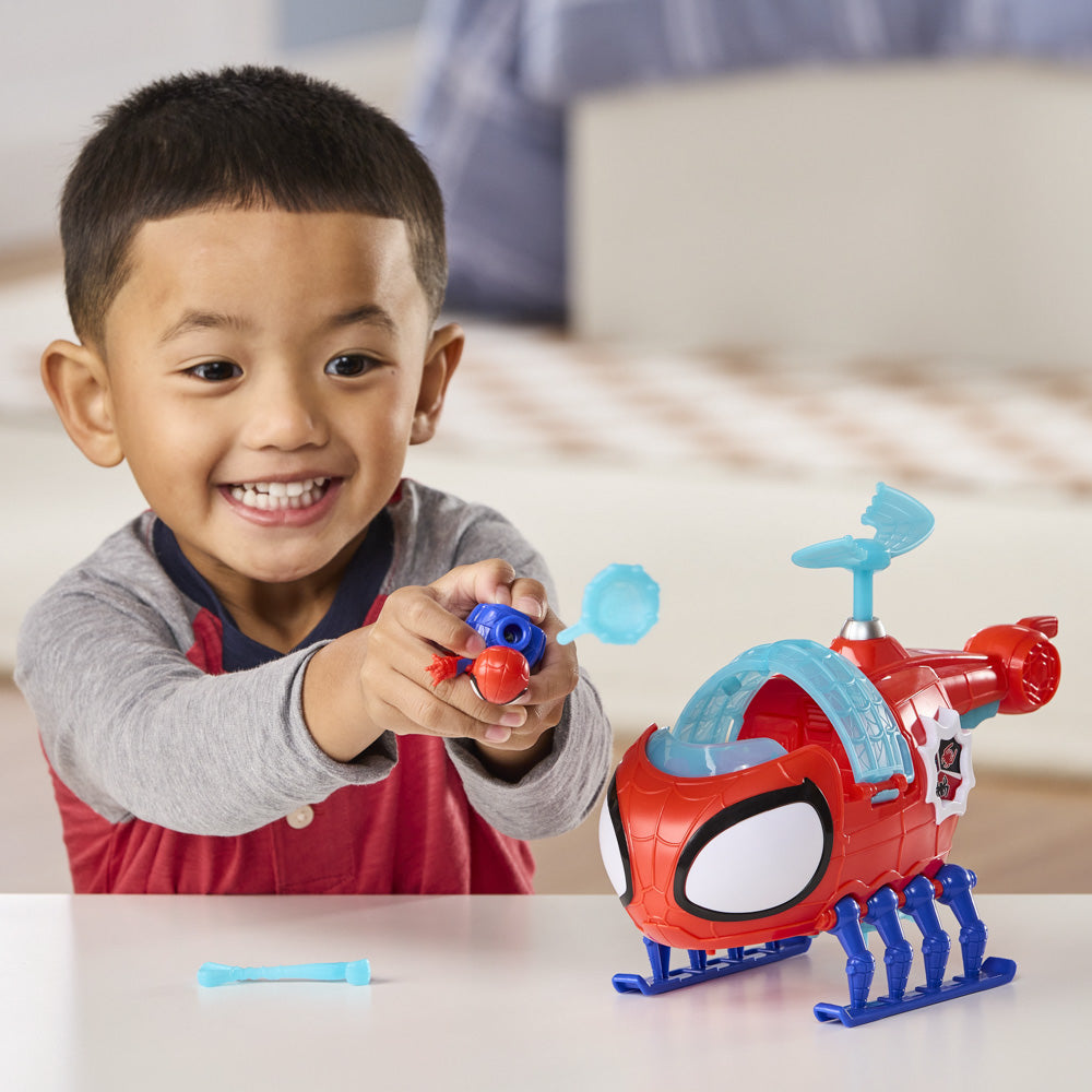 Marvel Spidey and His Amazing Friends Team Spidey - Spidey Copter Vehicle & Figure