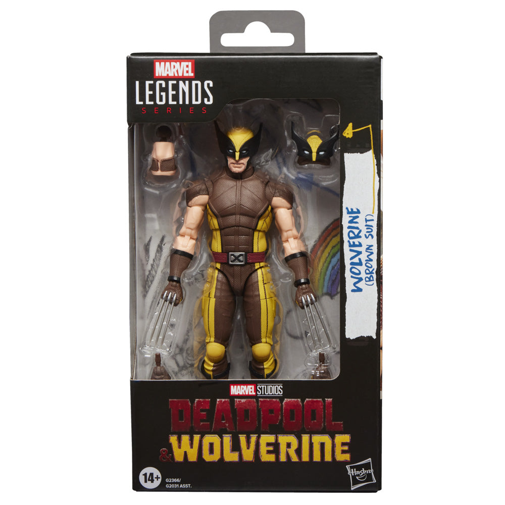 Marvel Legends Series Deadpool & Wolverine Action Figure - Brown Costume Wolverine