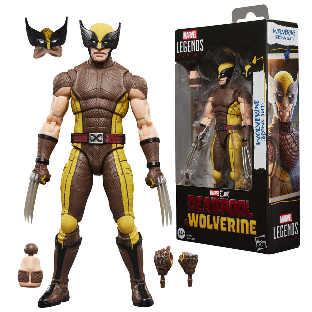 Marvel Legends Series Deadpool & Wolverine Action Figure - Brown Costume Wolverine