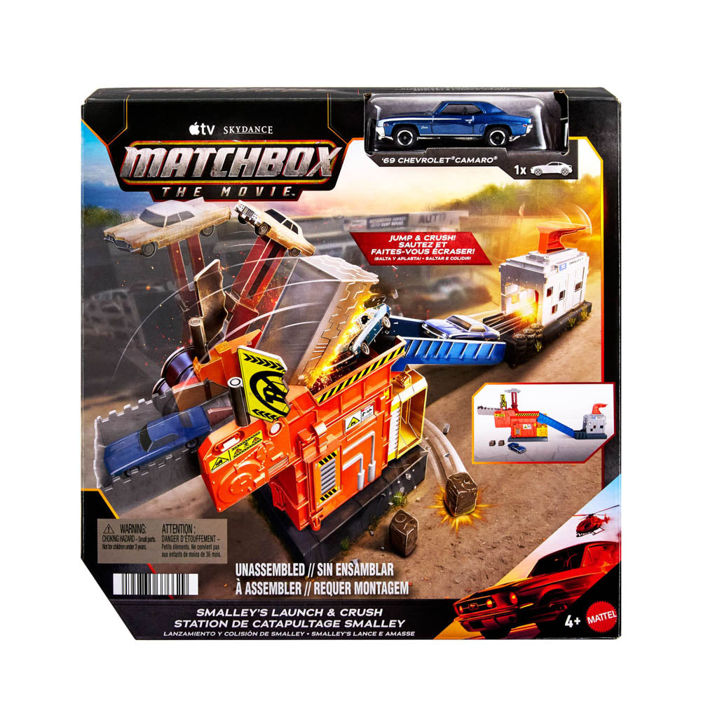 Matchbox The Movie Smalley's Launch & Crush Station Vehicle Playset.