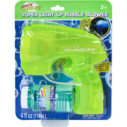 Maxx Bubbles Super Light-Up Bubble Blower, in packaging.
