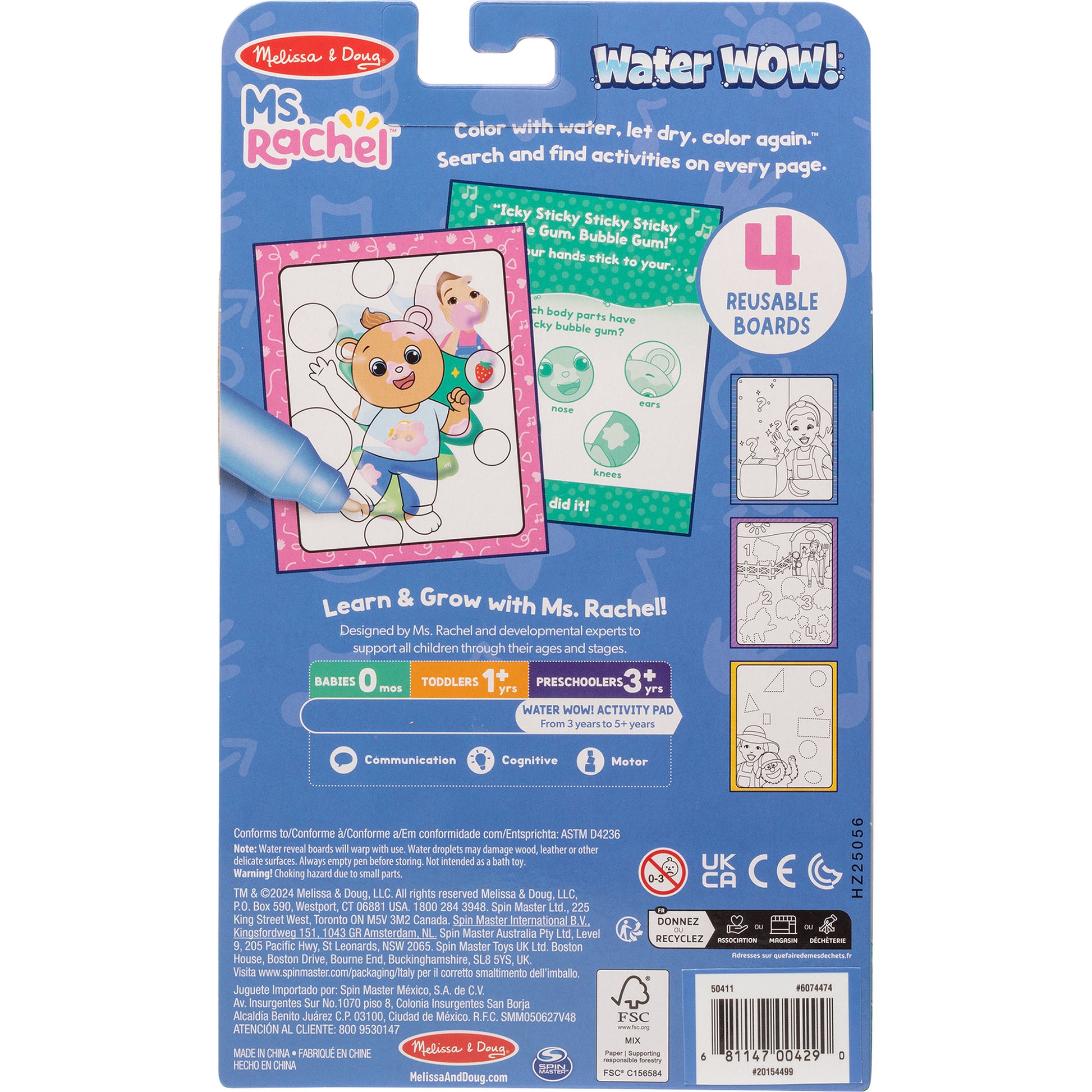 Melissa & Doug Water Wow! - Ms Rachel - Toyworld NZ