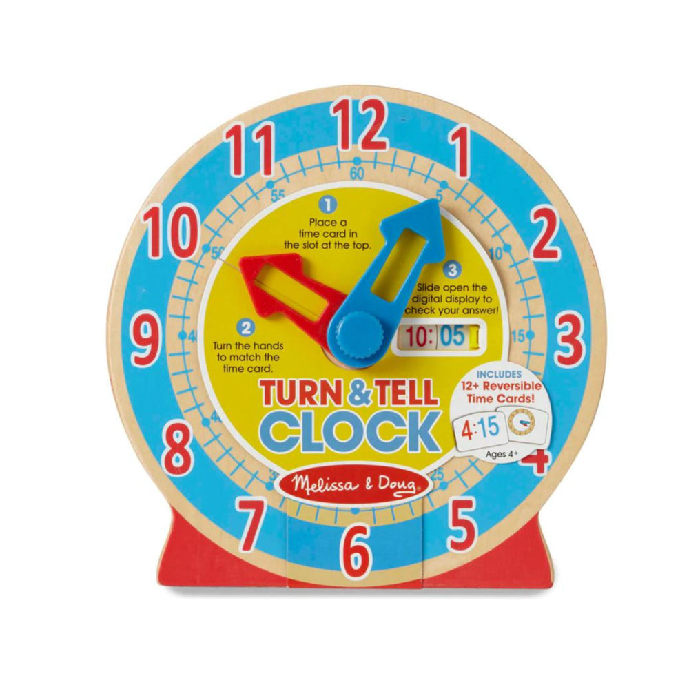 Melissa & Doug Turn & Tell Wooden Clock