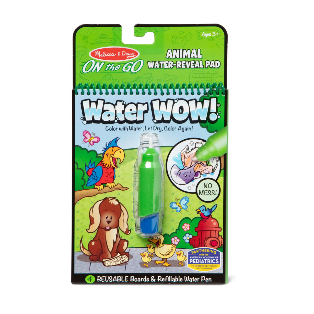 Melissa & Doug Water Wow! Water-Reveal Pad for paint-free art - Animals
