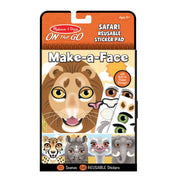 Melissa & Doug On The Go - Reusable Sticker Pad - Safari