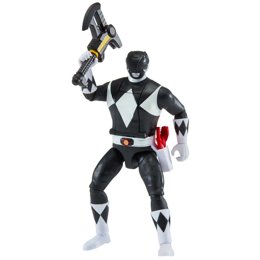 Mighty Morphin Power Rangers Auto-Morphin Figures - Black Ranger toy.