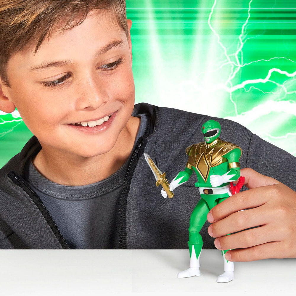 Mighty Morphin Power Rangers Auto-Morphin Figures - Green Ranger toy.