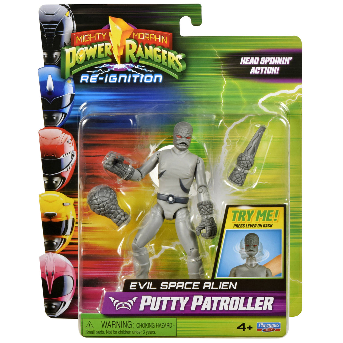 Mighty Morphin Power Rangers Auto-Morphin Figures - Putty Patroller toy.