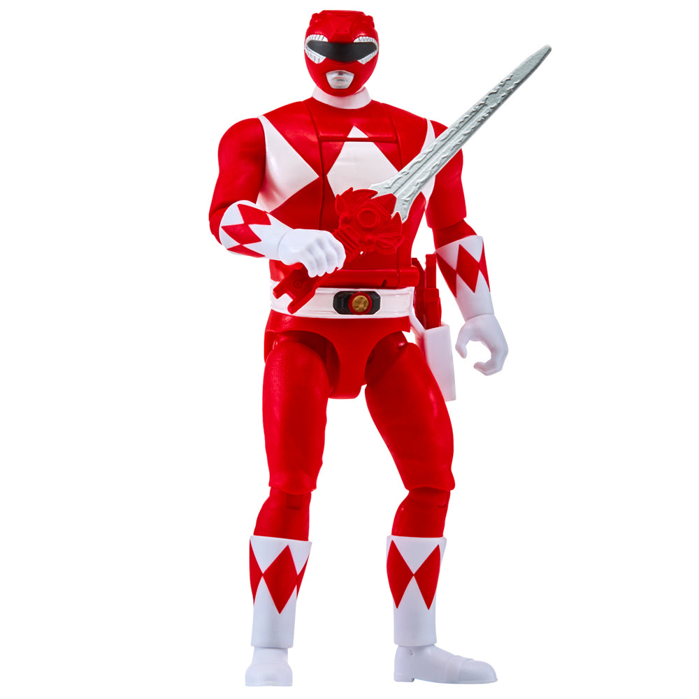 Mighty Morphin Power Rangers Auto-Morphin Figures - Red Ranger toy.