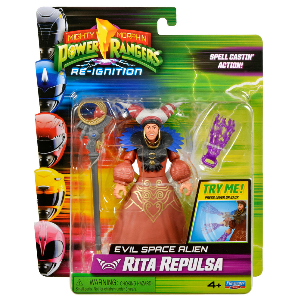 Mighty Morphin Power Rangers Auto-Morphin Figures - Rita Repulsa toy.