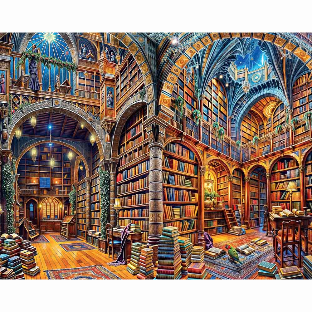Mindbogglers Artisan 1000 Piece Puzzle - Magician's Library