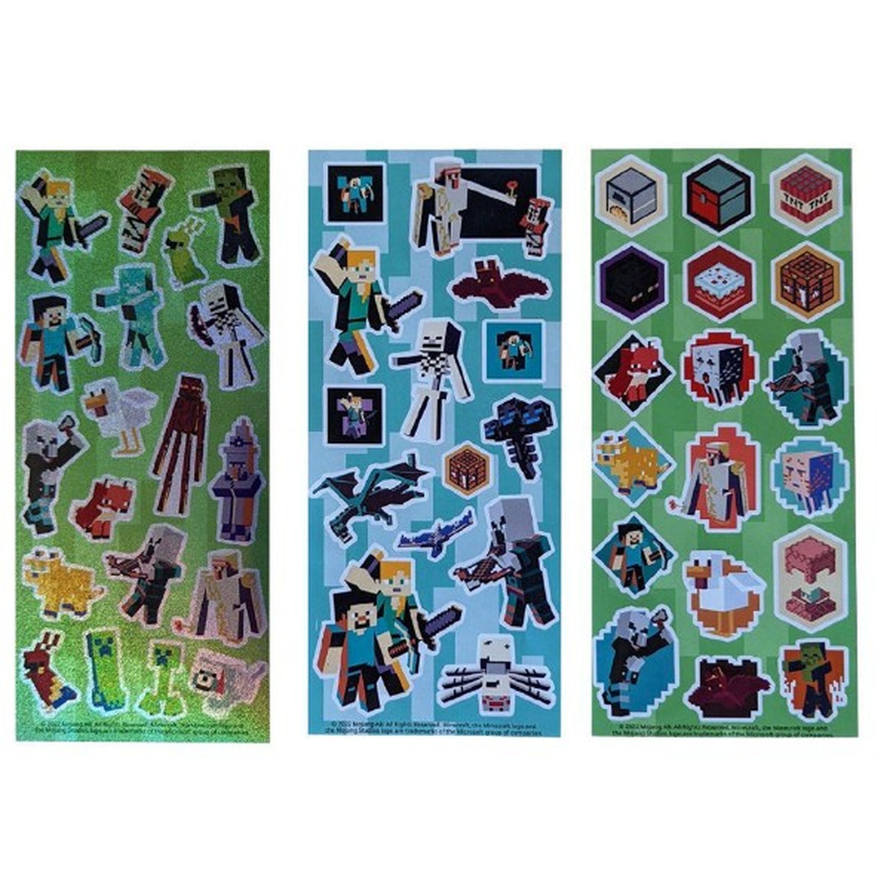 Minecraft Holographic Stickers 3 Pack – Toyworld NZ