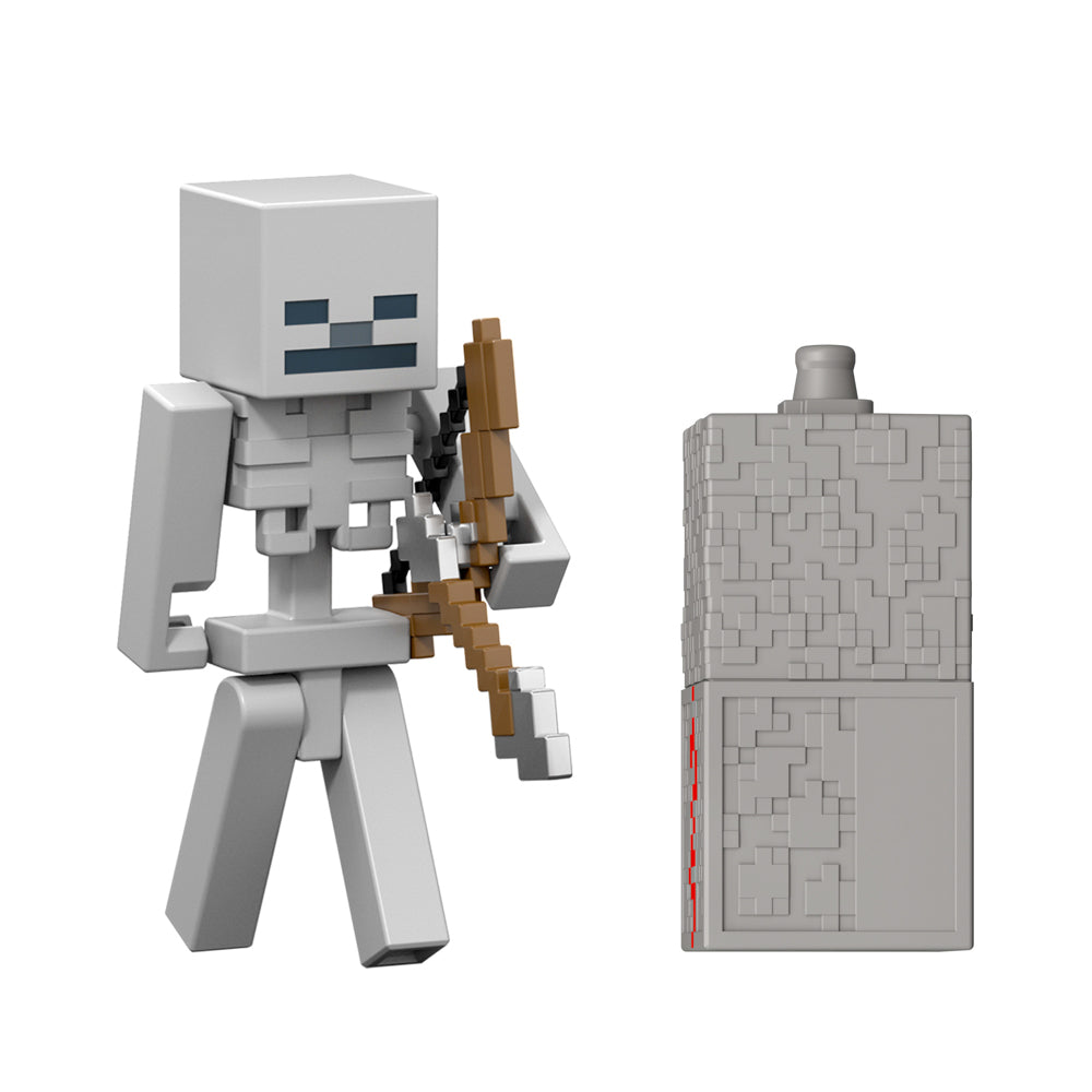 Minecraft Redstone Charged Action Figure - Skeleton toy