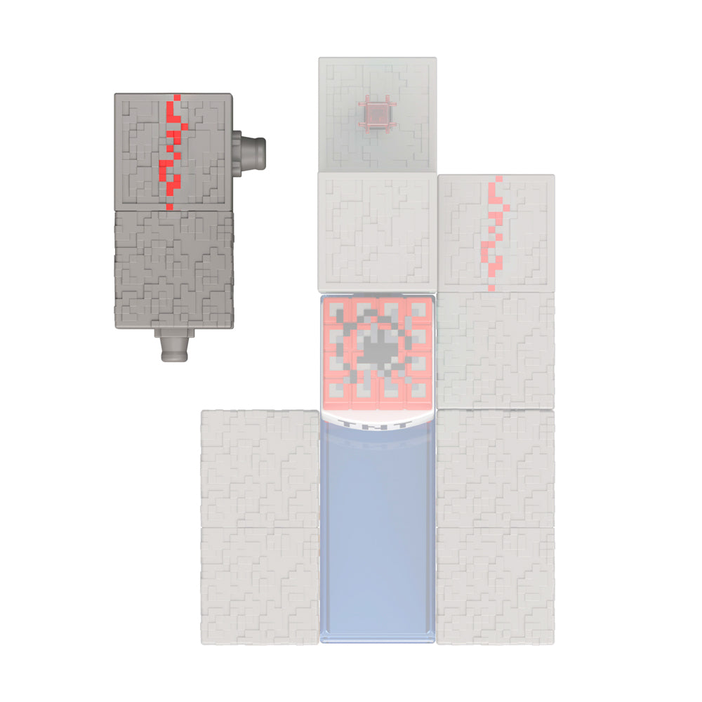 Minecraft Redstone Charged Action Figure - Skeleton toy