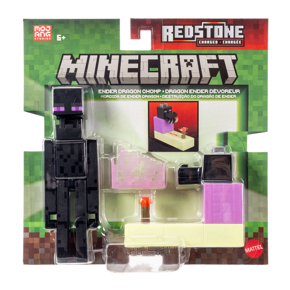Minecraft Redstone Ender Dragon's Chomp Figure playset, in packaging